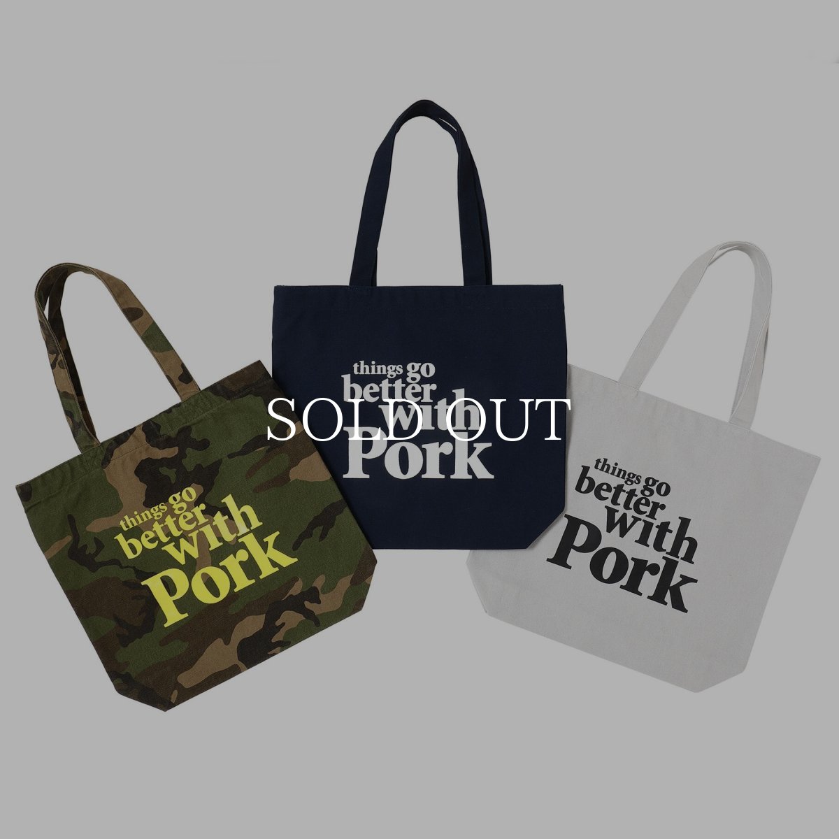 画像1: PORKCHOP GARAGE SUPPLY  THINGS GO BETTER TOTE BAG (1)