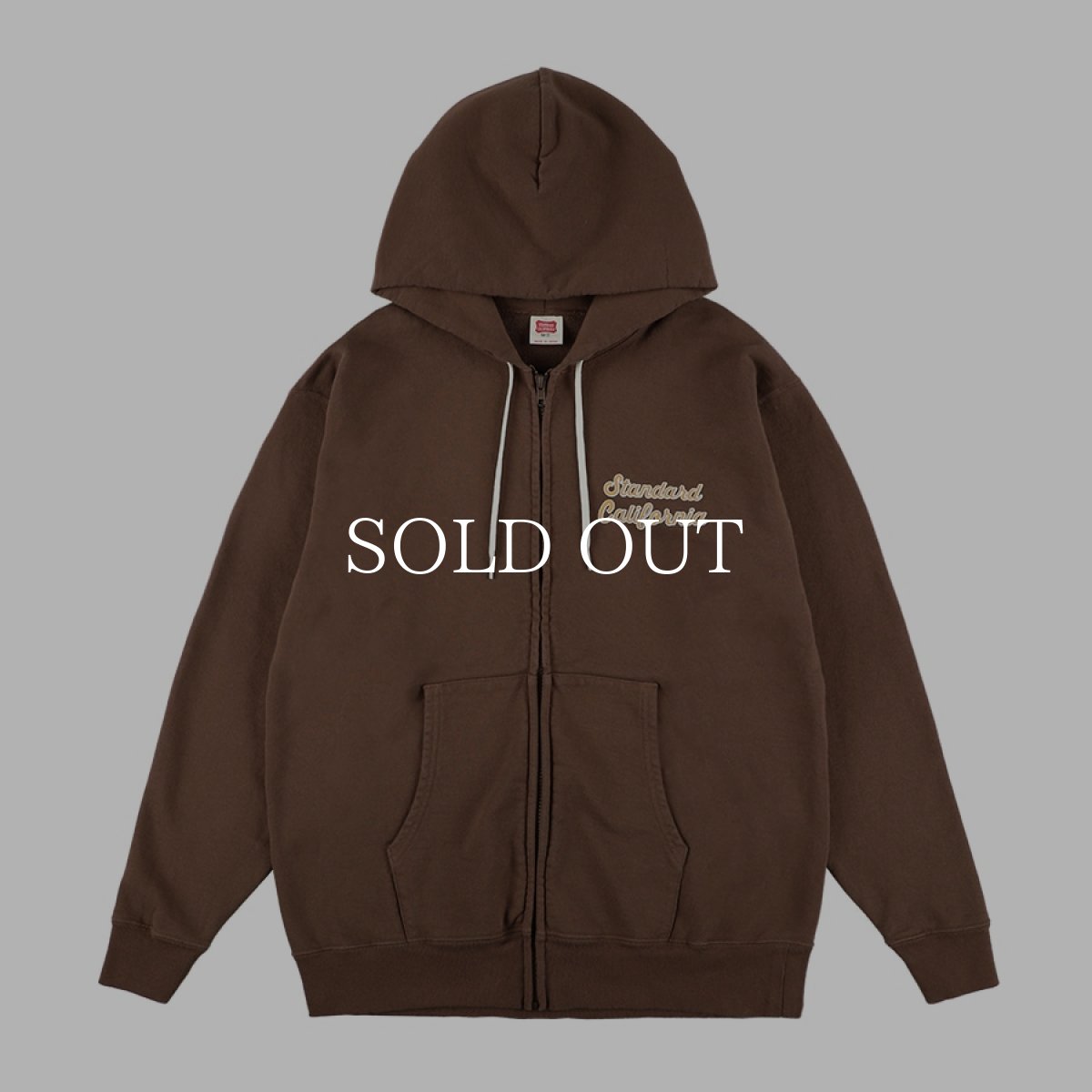 画像2: STANDARD CALIFORNIA  SD US Cotton Script Logo Zip Hood Sweat (2)