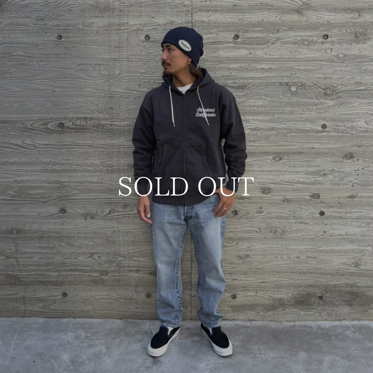 画像9: STANDARD CALIFORNIA  SD US Cotton Script Logo Zip Hood Sweat (9)