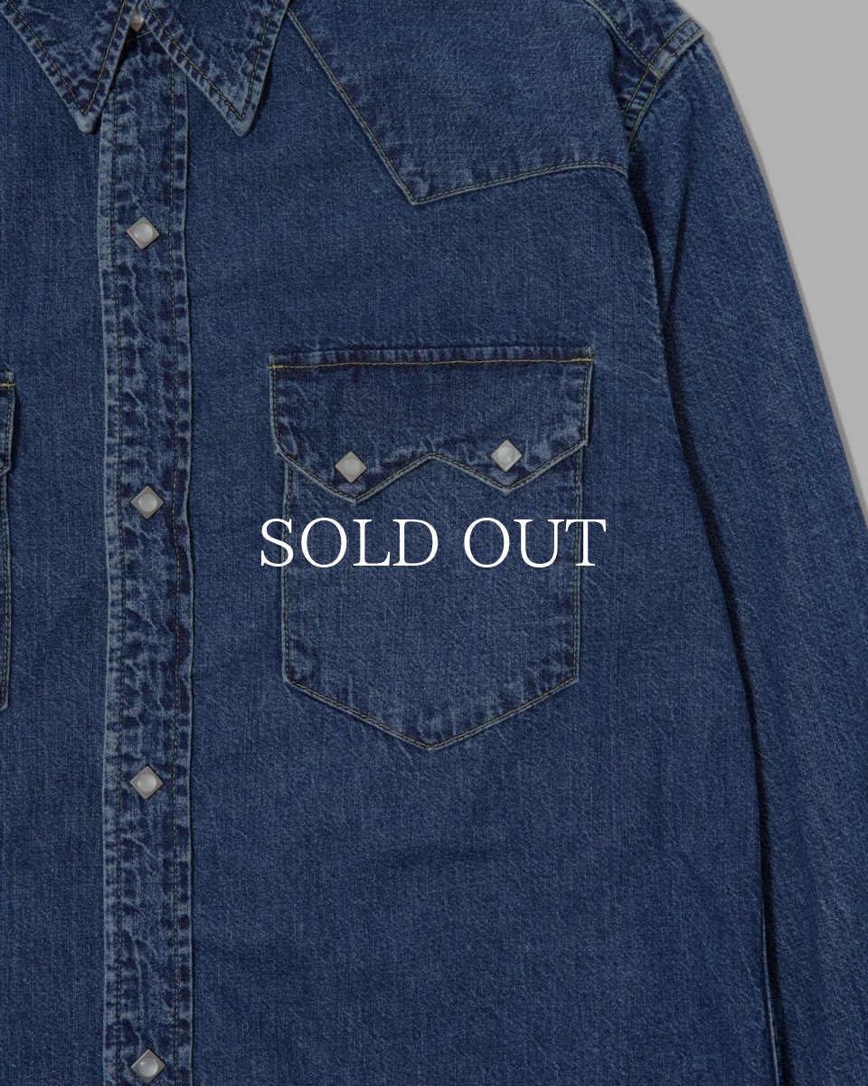 画像3: MASSES  DENIM SHIRT H.WASH (3)