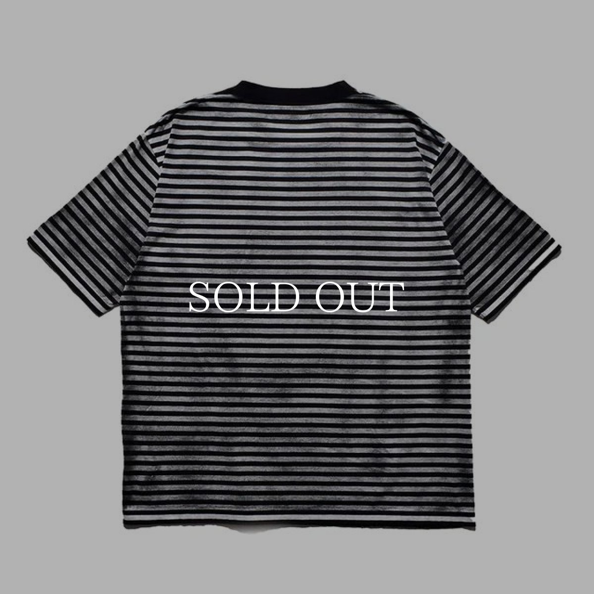 画像2: MINEDENIM  Seepage Border Crewneck T-SH (2)