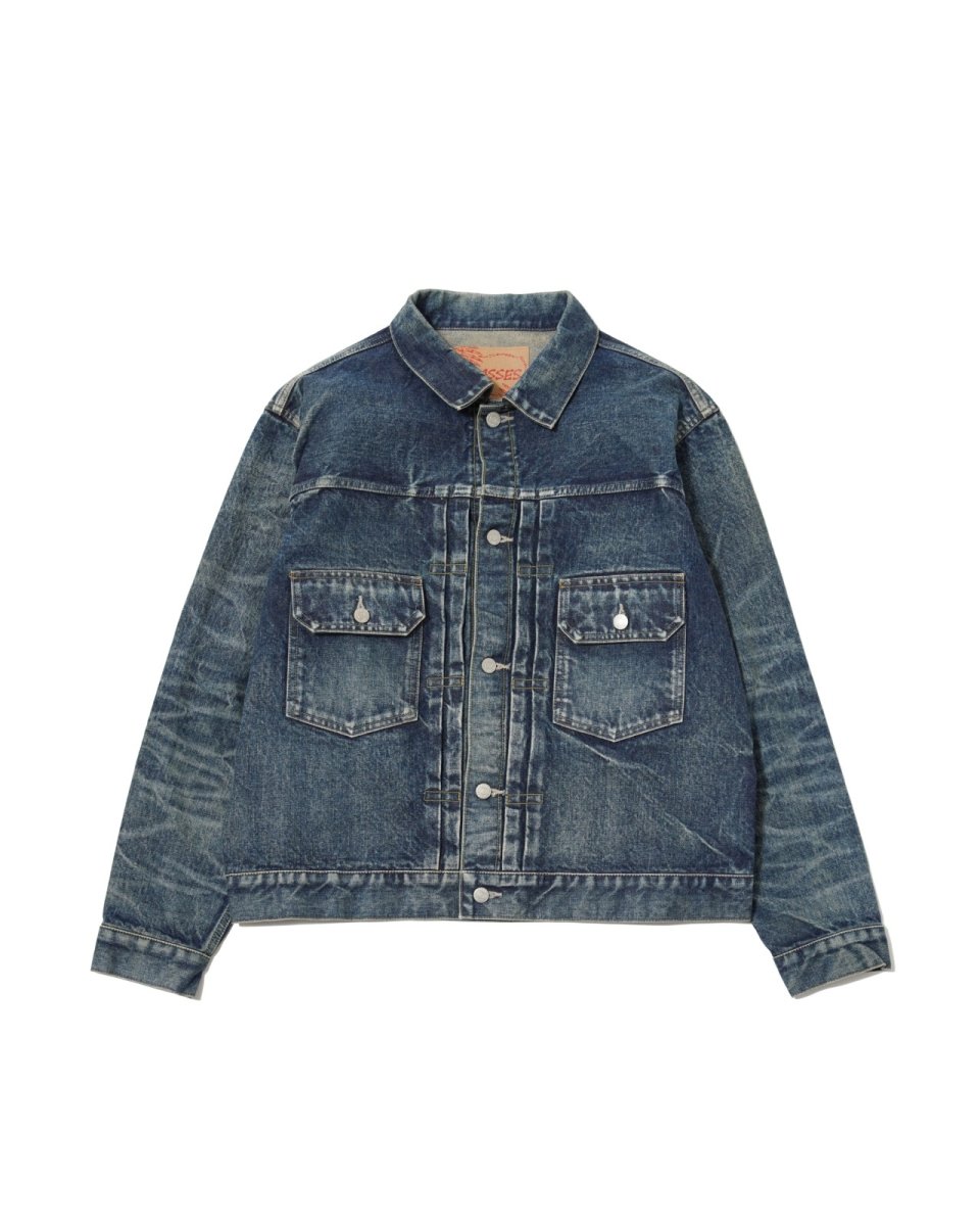 画像1: MASSES  DENIM JKT H.WASH (1)