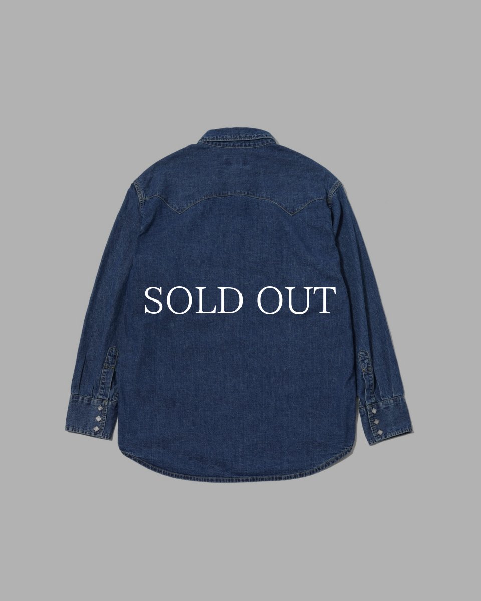 画像2: MASSES  DENIM SHIRT H.WASH (2)