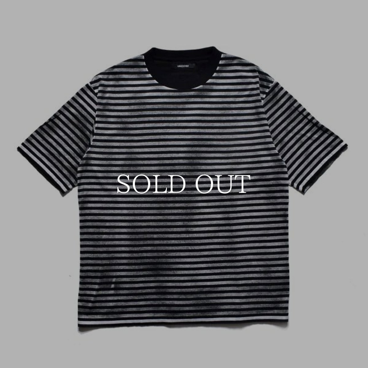 画像1: MINEDENIM  Seepage Border Crewneck T-SH (1)