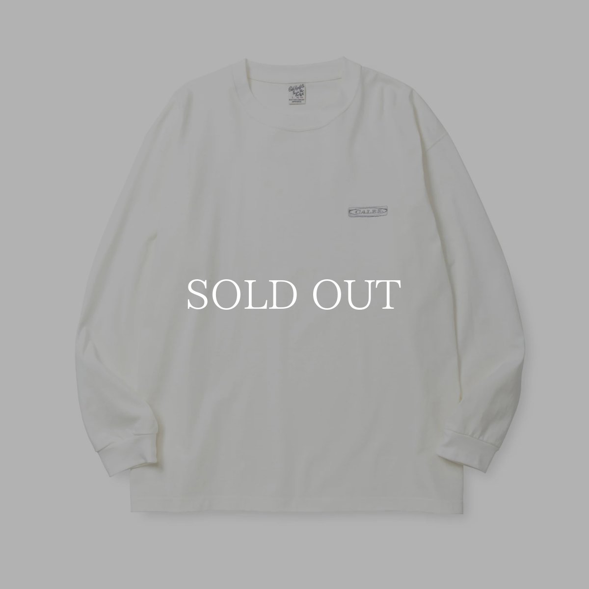 画像1: CALEE  VINTAGE TYPE CALEE LOGO L/S TEE (1)