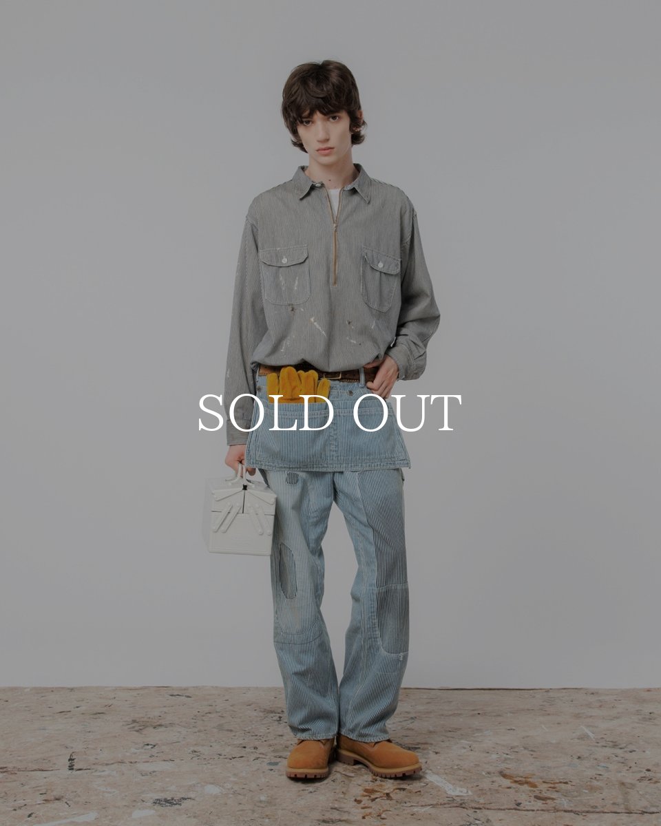 画像3: BOW WOW  WORK HICKORY STRIPE PO SHIRTS (3)