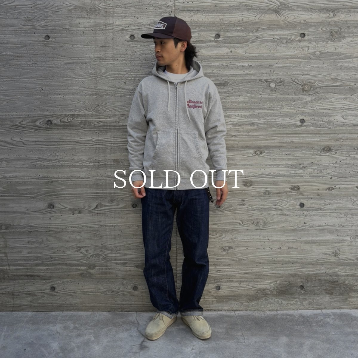 画像11: STANDARD CALIFORNIA  SD US Cotton Script Logo Zip Hood Sweat (11)