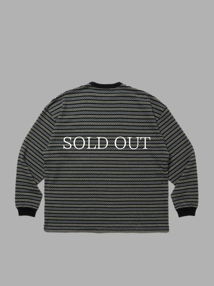 画像2: COOTIE   Jacquard Border L/S Tee (2)