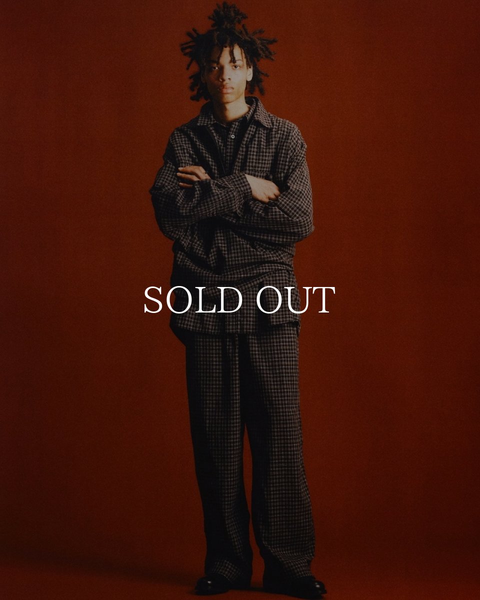 画像5: COOTIE   Amundsen Check Wide Easy Pants (5)