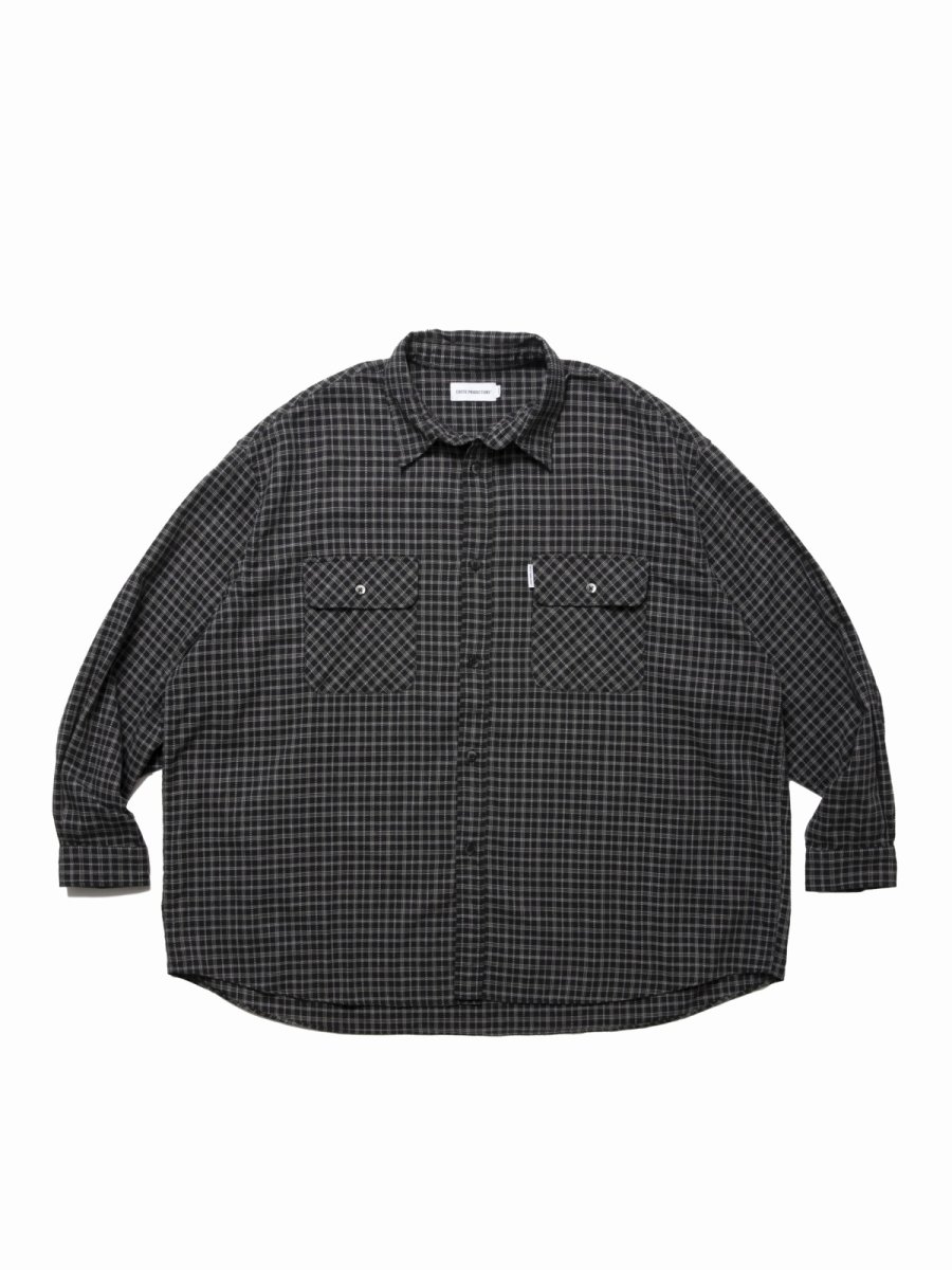 画像1: COOTIE   Amundsen Check Oversized L/S Shirts (1)