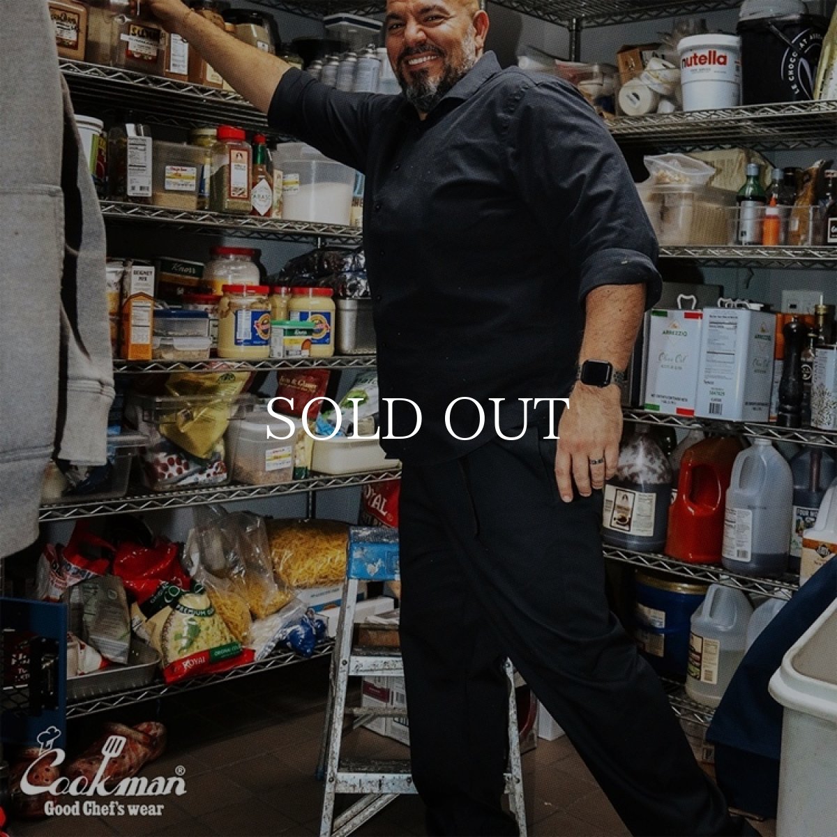 画像16: COOKMAN  シェフパンツ Chef Pants Semiwide Black Belt Black (16)