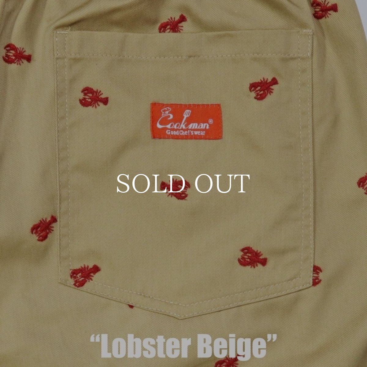 画像10: COOKMAN  シェフパンツ Chef Pants Embroidery Lobster Beige (10)