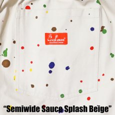 画像10: COOKMAN  シェフパンツ Chef Pants Semiwide Sauce Splash Beige (10)