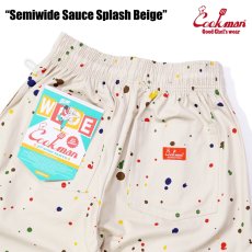 画像8: COOKMAN  シェフパンツ Chef Pants Semiwide Sauce Splash Beige (8)