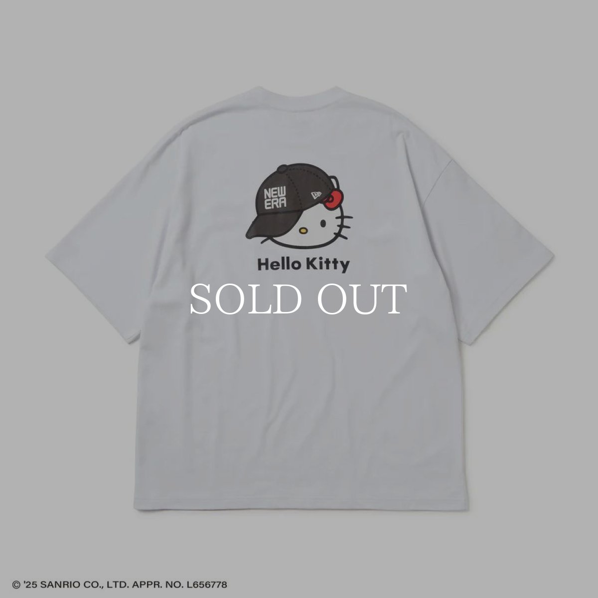 画像5: NEW ERA  半袖 オーバーサイズド コットン Tシャツ HELLO KITTY キャップ ホワイト (5)