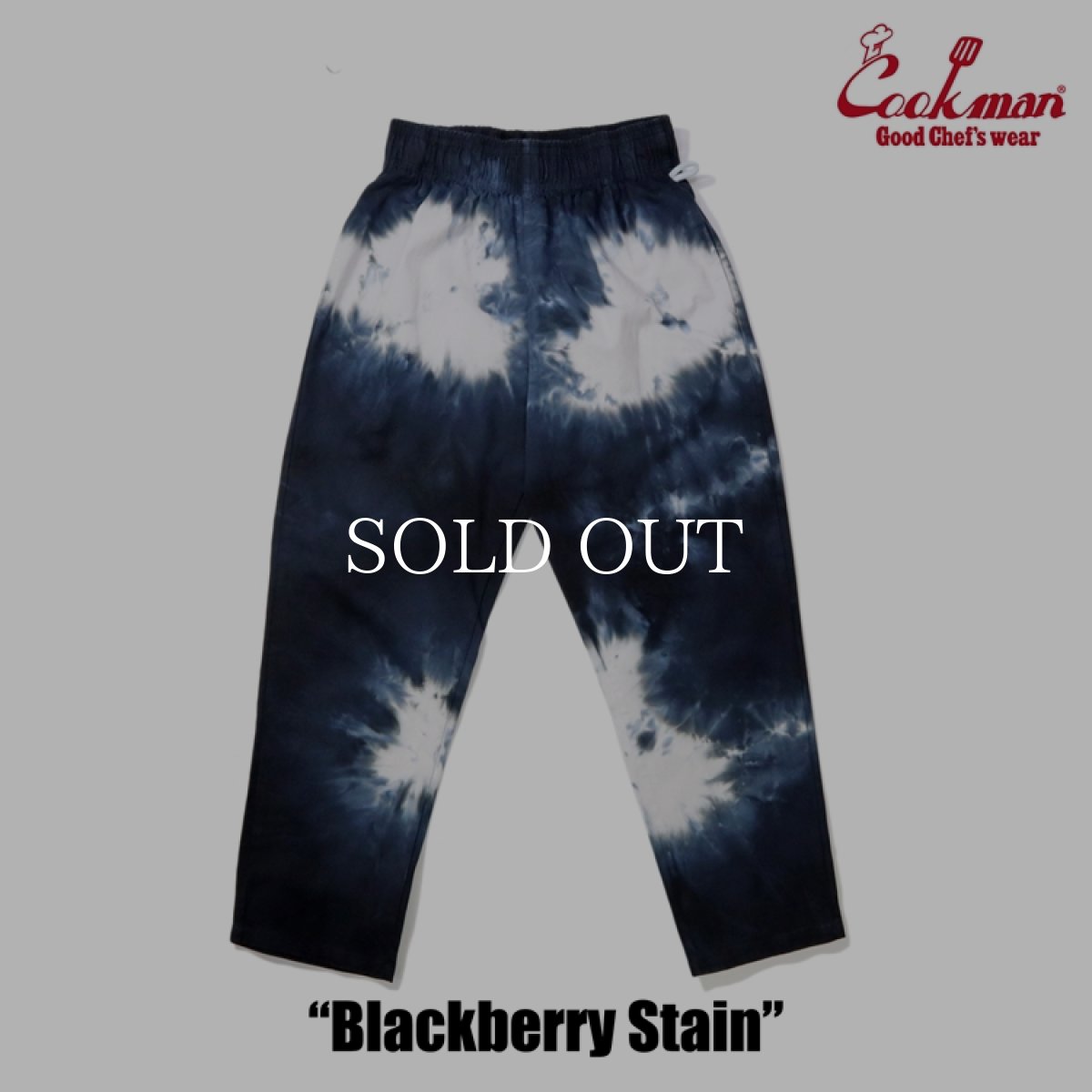 画像2: COOKMAN  シェフパンツ Chef Pants Blackberry Stain (2)