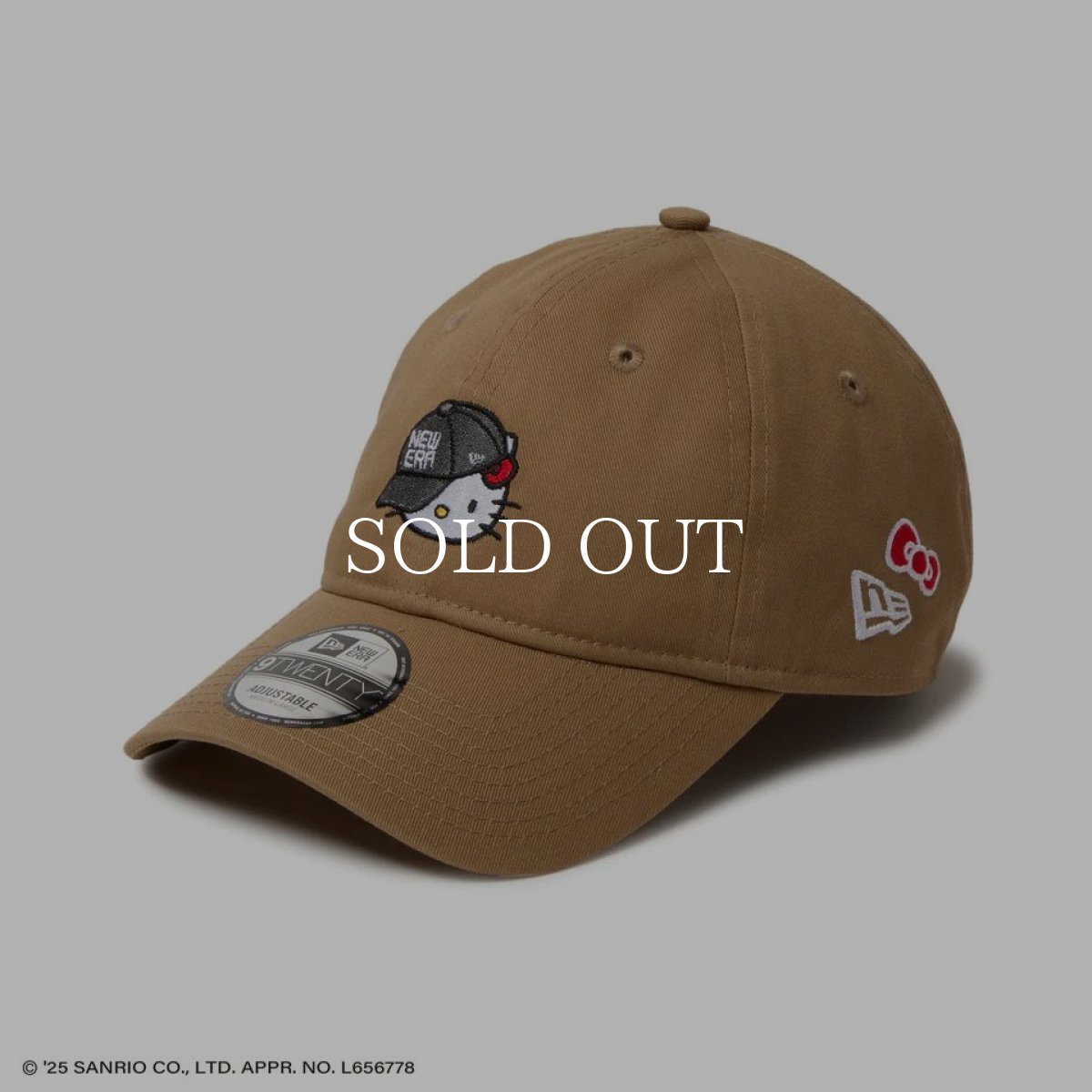 画像1: NEW ERA  9TWENTY HELLO KITTY キャップ カーキ (1)