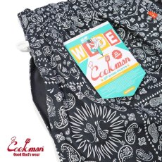 画像9: COOKMAN  シェフパンツ Chef Pants Semiwide Paisley Black (9)