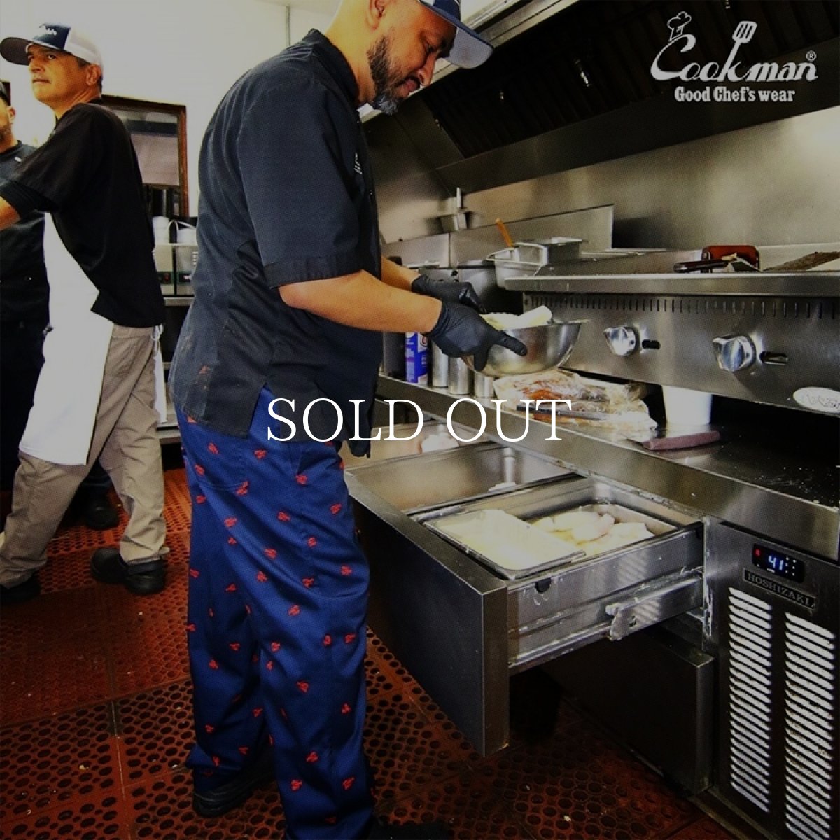 画像17: COOKMAN  シェフパンツ Chef Pants Embroidery Lobster Navy (17)