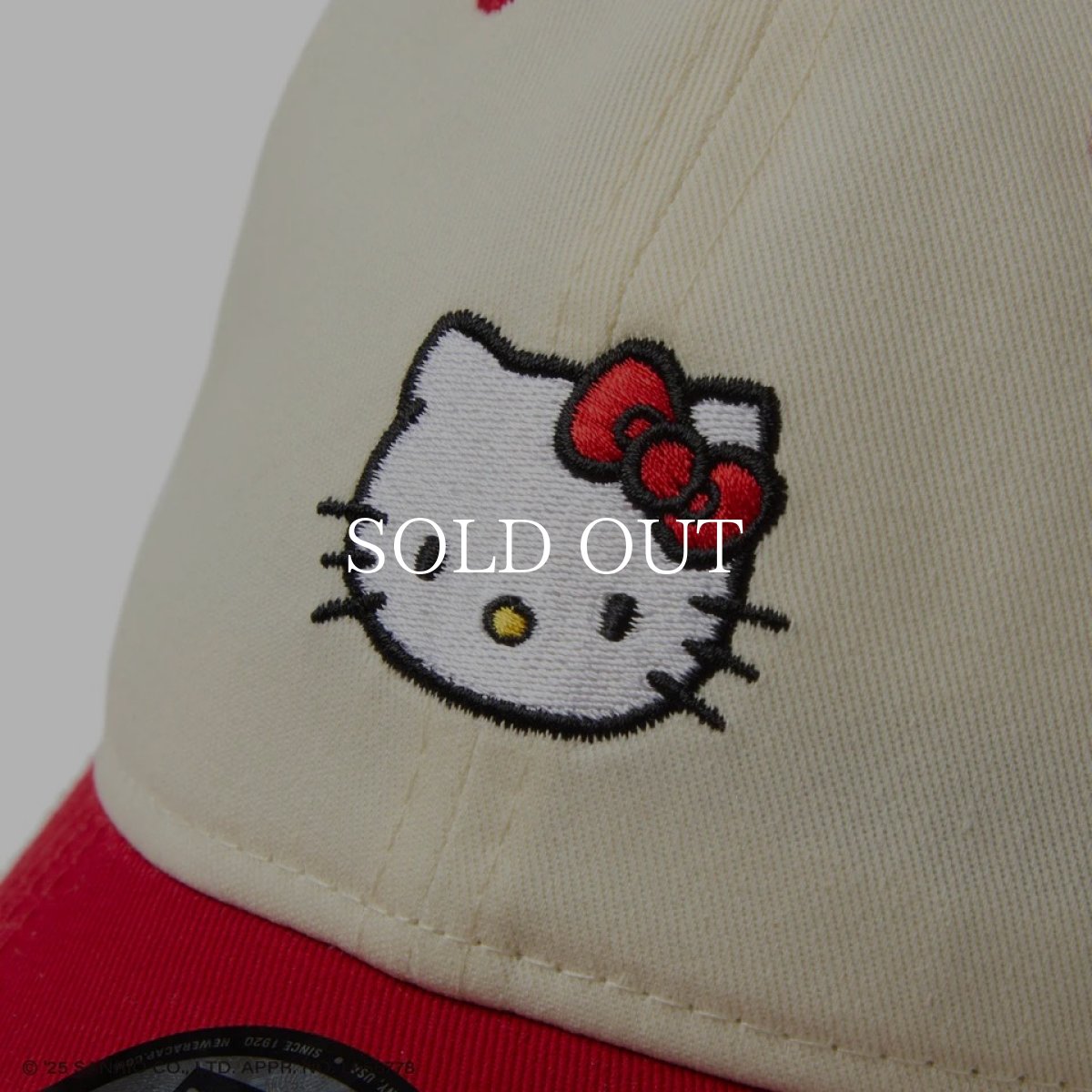 画像6: NEW ERA  9TWENTY HELLO KITTY ハローキティ クローム レッドバイザー (6)
