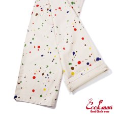 画像11: COOKMAN  シェフパンツ Chef Pants Semiwide Sauce Splash Beige (11)