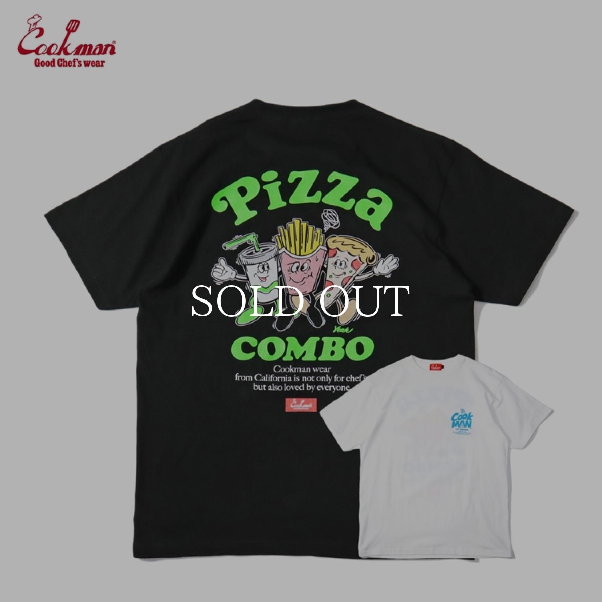 画像1: COOKMAN  Tシャツ Pizza Combo (1)
