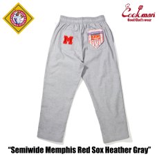 画像3: COOKMAN  シェフパンツ Chef Pants Semiwide Memphis Red Sox Heather Gray (3)