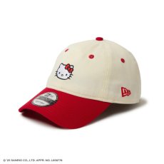 画像2: NEW ERA  9TWENTY HELLO KITTY ハローキティ クローム レッドバイザー (2)