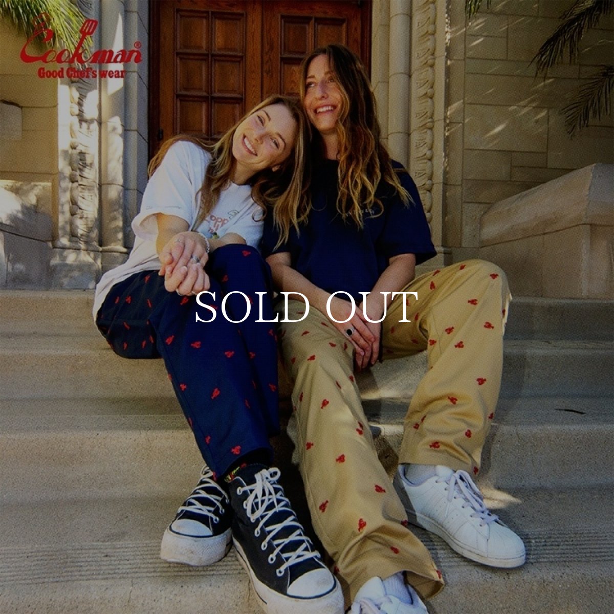 画像13: COOKMAN  シェフパンツ Chef Pants Embroidery Lobster Navy (13)