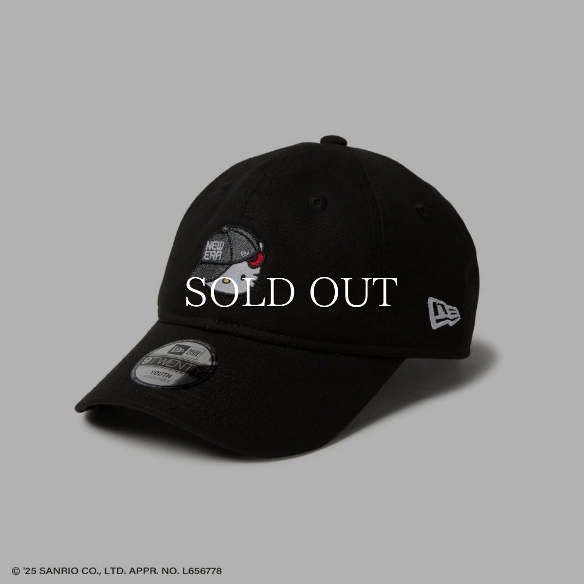 画像1: NEW ERA  Youth 9TWENTY HELLO KITTY キャップ ブラック (1)