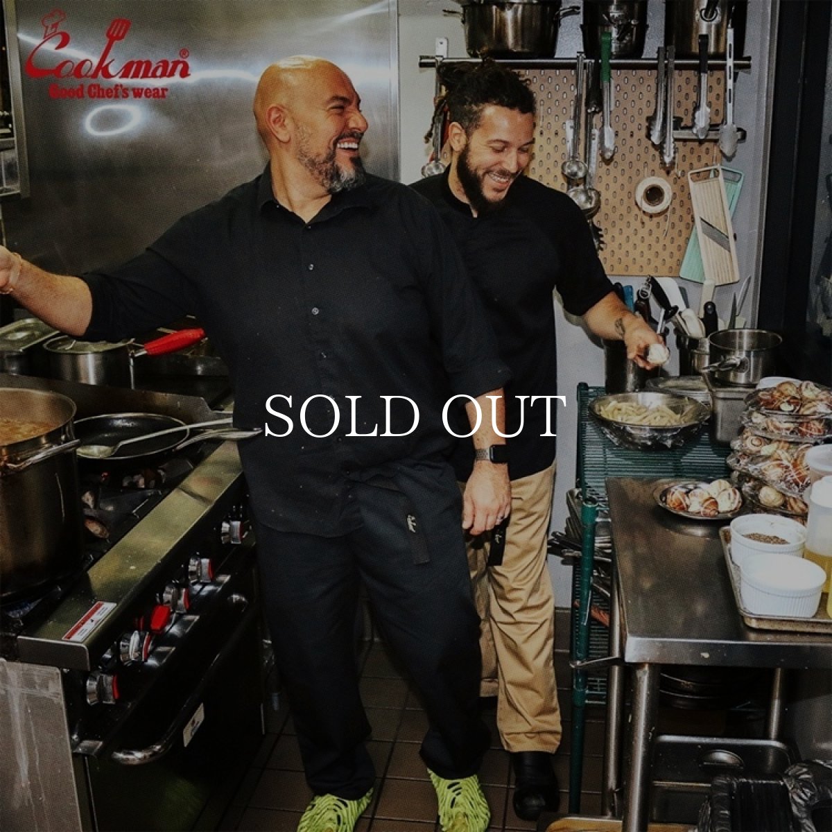 画像20: COOKMAN  シェフパンツ Chef Pants Semiwide Black Belt Black (20)