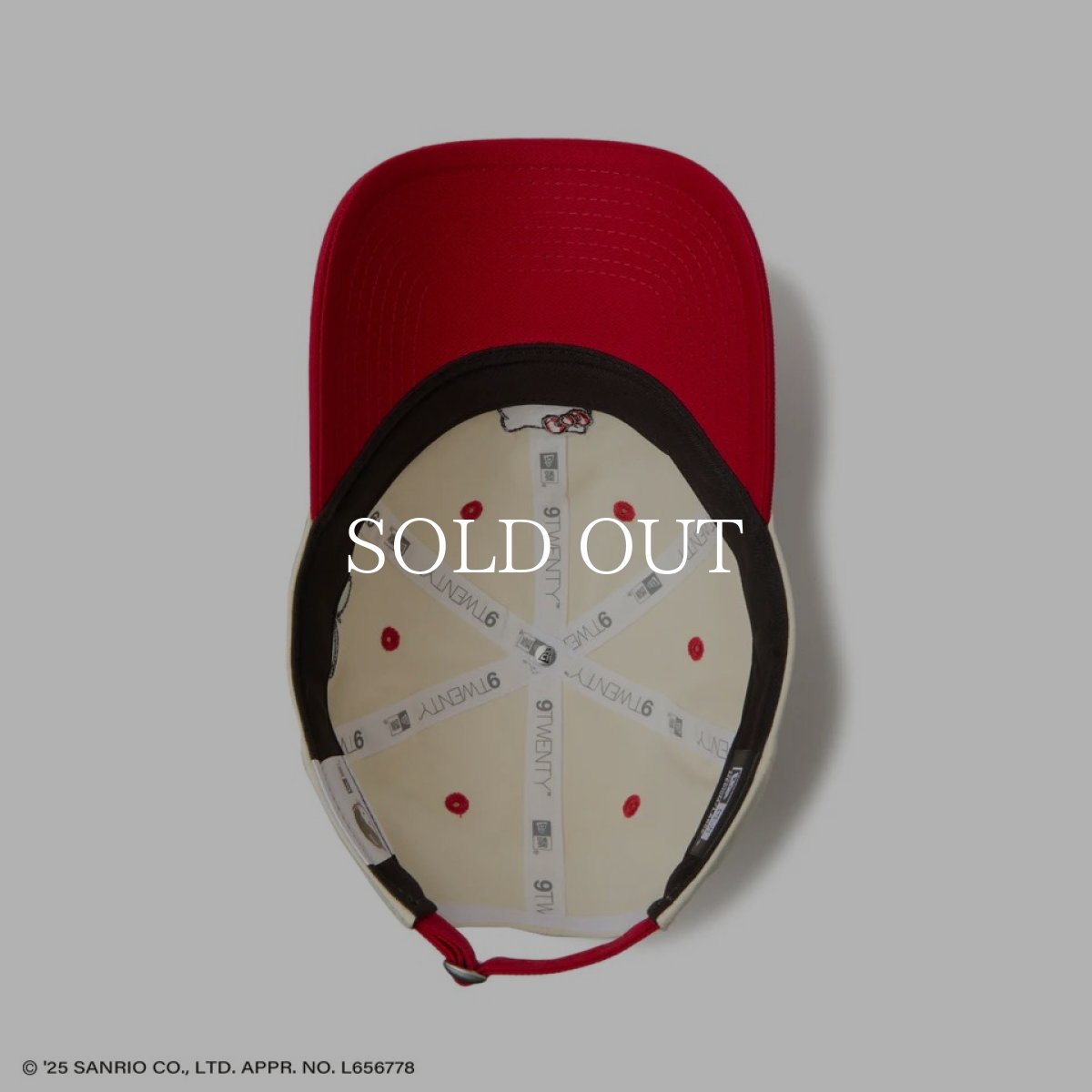 画像5: NEW ERA  9TWENTY HELLO KITTY ハローキティ クローム レッドバイザー (5)