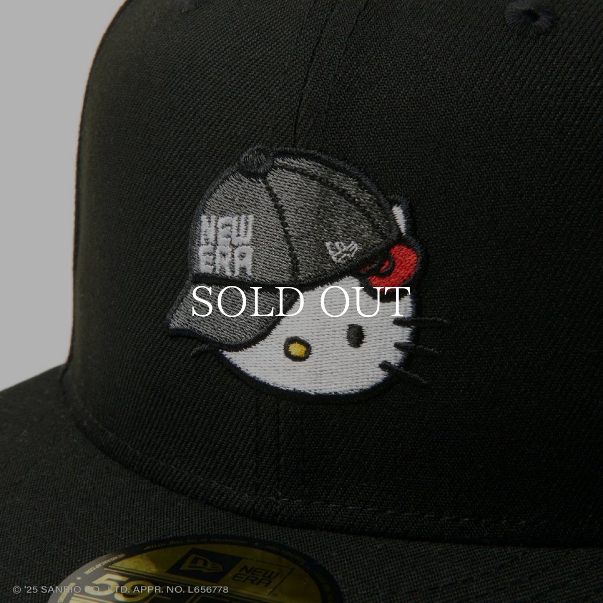 画像2: NEW ERA  59FIFTY HELLO KITTY キャップ ブラック (2)