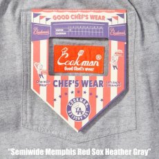 画像9: COOKMAN  シェフパンツ Chef Pants Semiwide Memphis Red Sox Heather Gray (9)