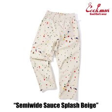 画像4: COOKMAN  シェフパンツ Chef Pants Semiwide Sauce Splash Beige (4)
