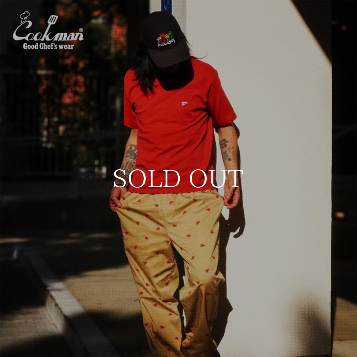 画像15: COOKMAN  シェフパンツ Chef Pants Embroidery Lobster Beige (15)