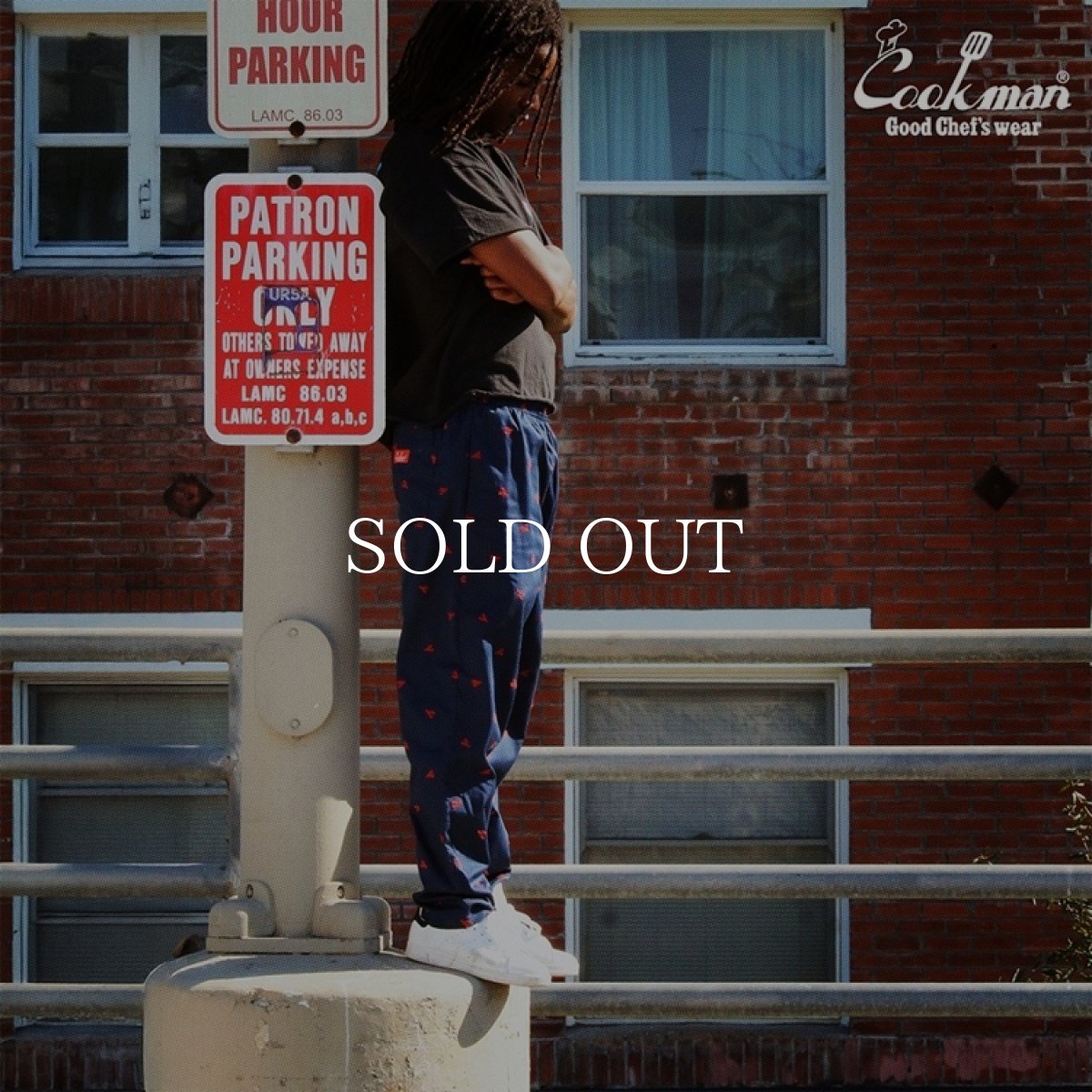 画像22: COOKMAN  シェフパンツ Chef Pants Embroidery Lobster Navy (22)