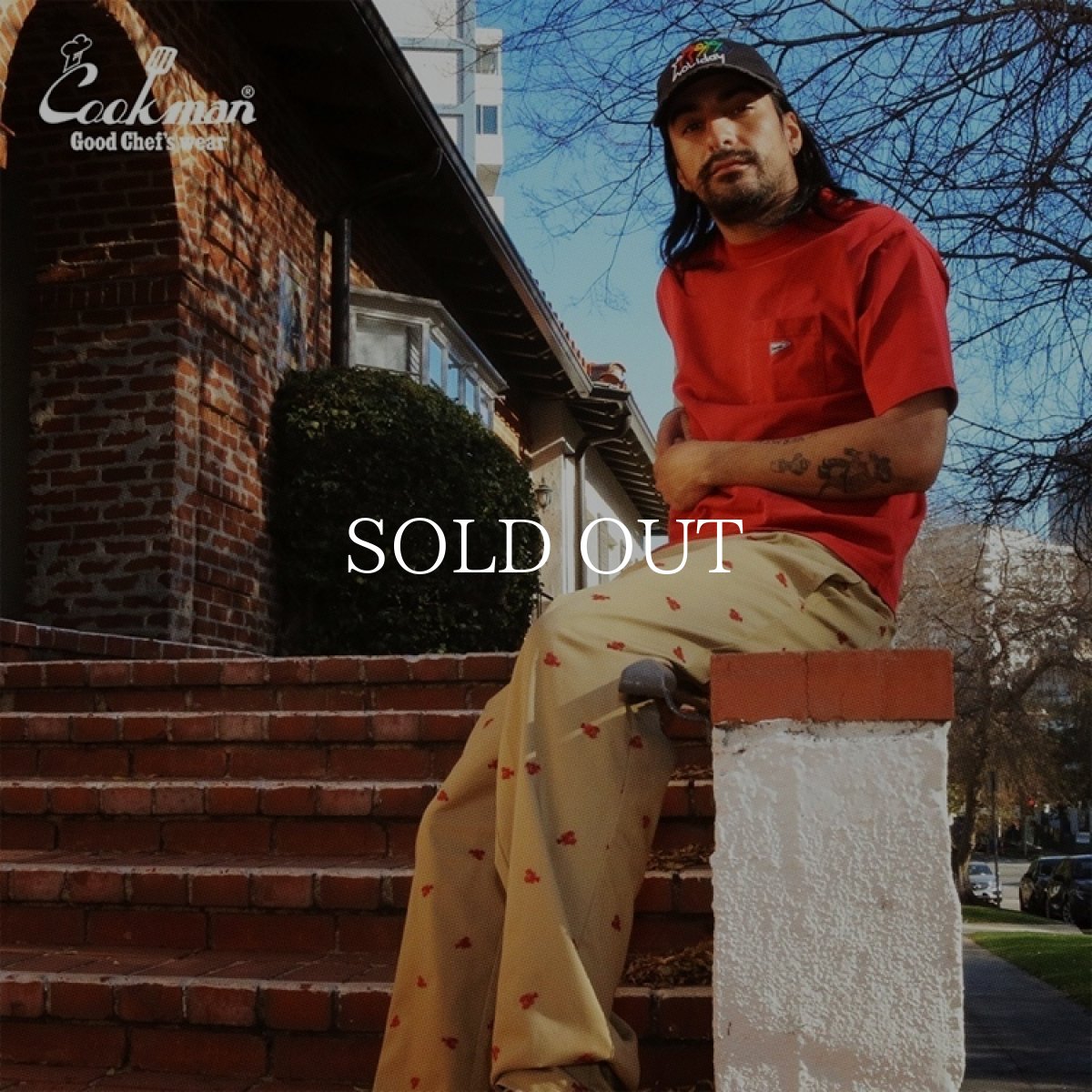 画像12: COOKMAN  シェフパンツ Chef Pants Embroidery Lobster Beige (12)