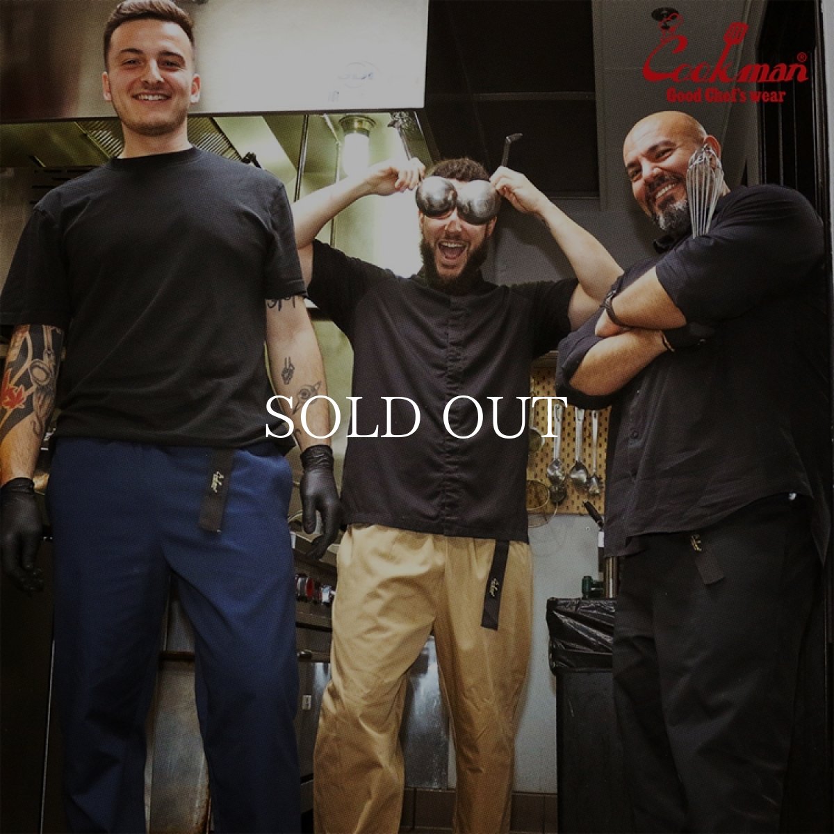 画像21: COOKMAN  シェフパンツ Chef Pants Semiwide Black Belt Black (21)