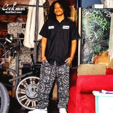 画像12: COOKMAN  シェフパンツ Chef Pants Semiwide Paisley Black (12)