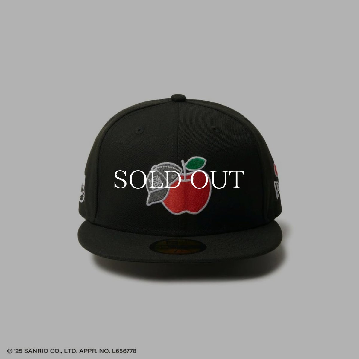 画像3: NEW ERA  59FIFTY HELLO KITTY リンゴ ブラック (3)