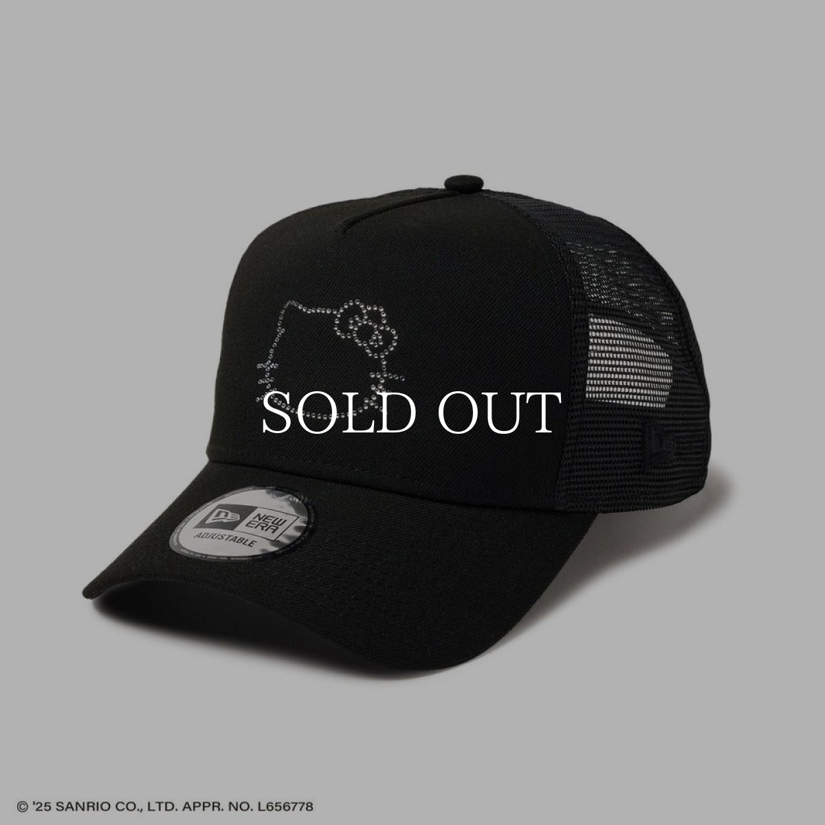 画像5: NEW ERA  9FORTY A-Frame トラッカー HELLO KITTY ラインストーン ブラック (5)