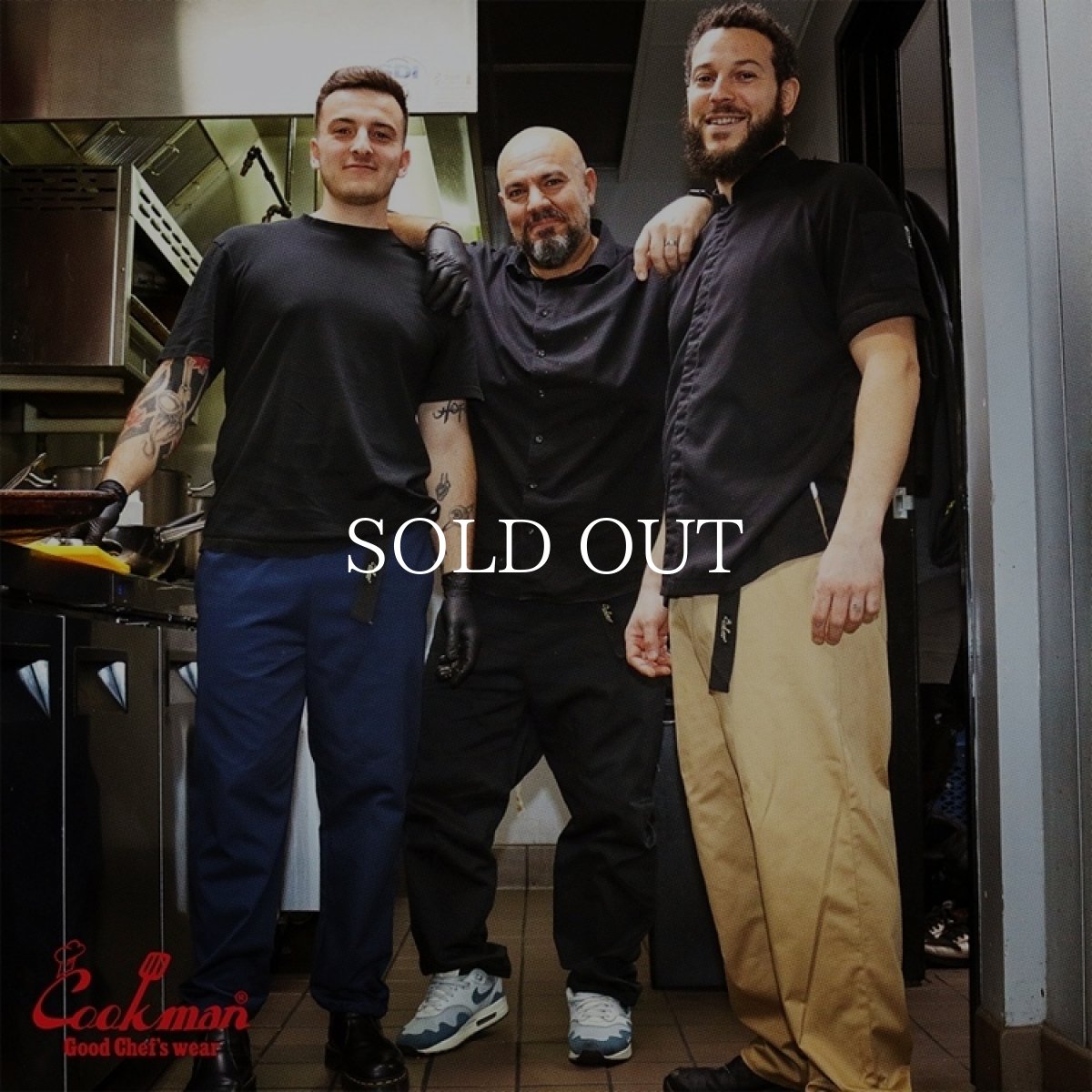 画像22: COOKMAN  シェフパンツ Chef Pants Semiwide Black Belt Black (22)