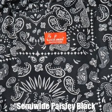 画像11: COOKMAN  シェフパンツ Chef Pants Semiwide Paisley Black (11)