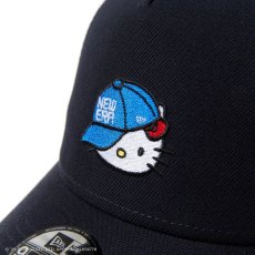 画像6: NEW ERA  Youth 9FORTY A-Frame トラッカー HELLO KITTY キャップ ネイビー (6)