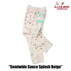 画像5: COOKMAN  シェフパンツ Chef Pants Semiwide Sauce Splash Beige (5)