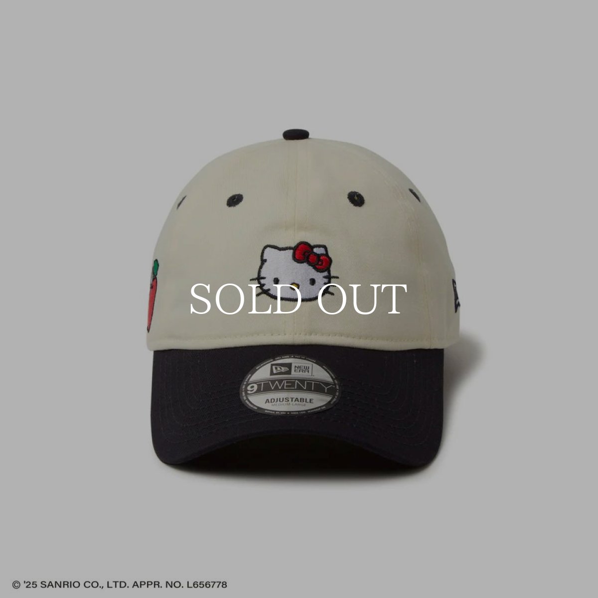 画像3: NEW ERA  9TWENTY HELLO KITTY ハローキティ クローム ネイビーバイザー (3)