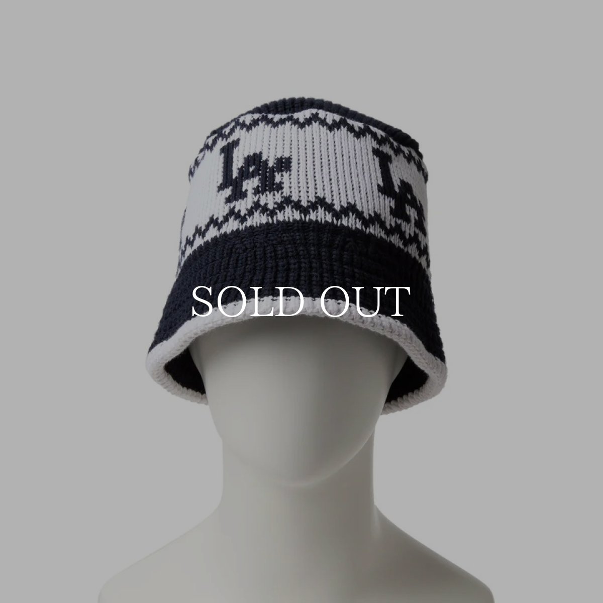 画像3: NEW ERA  ニットバケット Powered by GORO NAKATSUGAWA(min-nano)ロサンゼルス・ドジャース ネイビー/ホワイト (3)