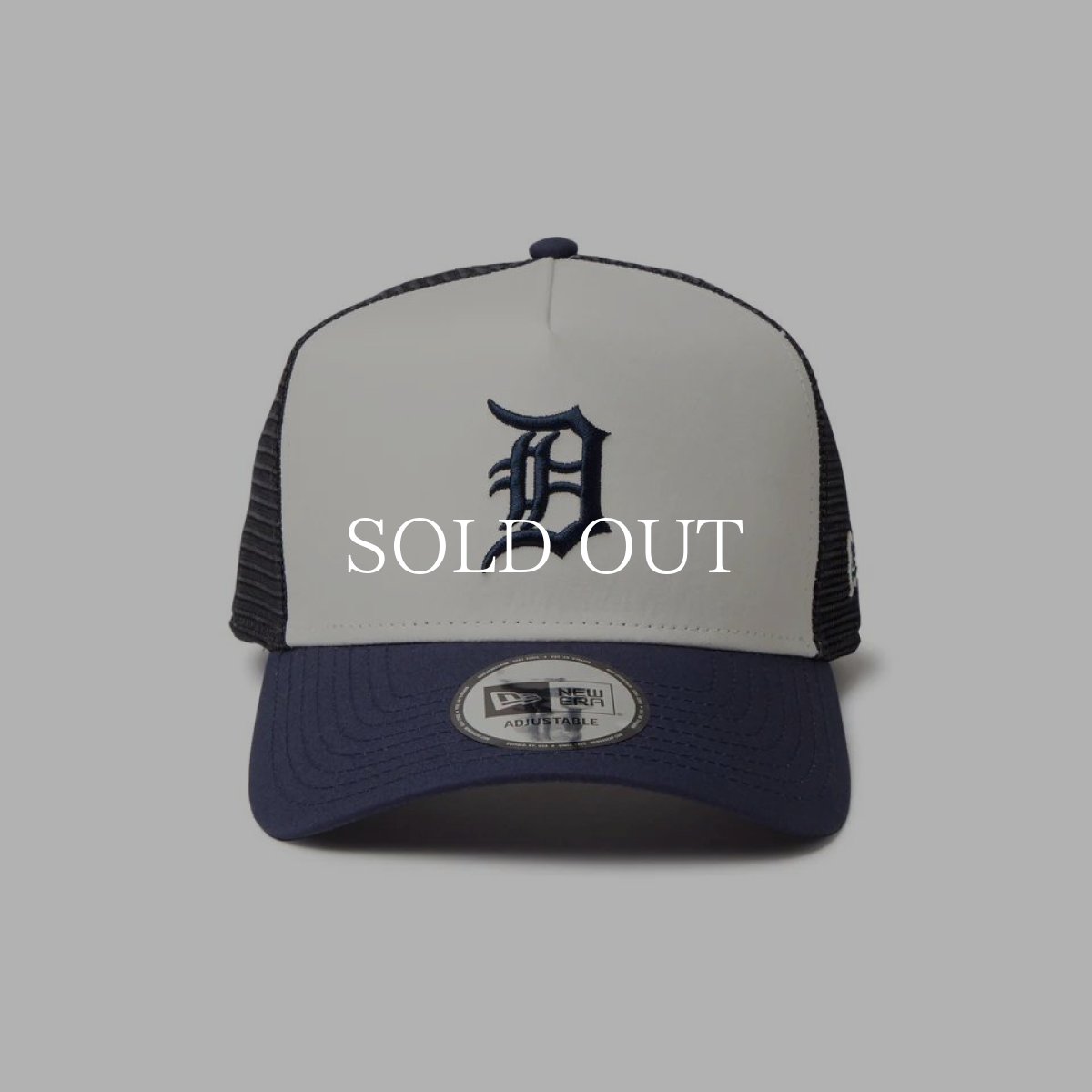 画像3: NEW ERA  9FORTY A-Frame トラッカー MLB Typewriter デトロイト・タイガース ネイビー/クロームホワイト (3)