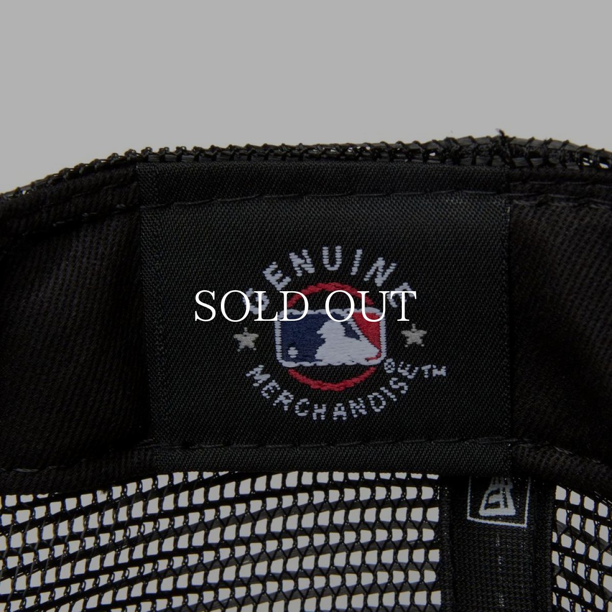 画像7: NEW ERA  9FORTY A-Frame トラッカー MLB Typewriter ロサンゼルス・ドジャース ブラック/クロームホワイト (7)